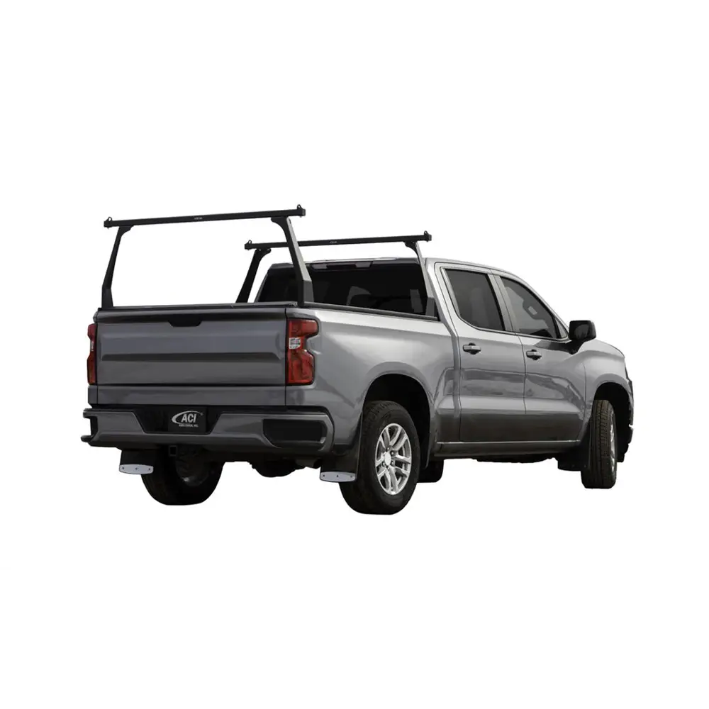 Adarac Ladder Rack Direct-Fit 25 Inch Height Matte Black Aluminum - ACSF3070012